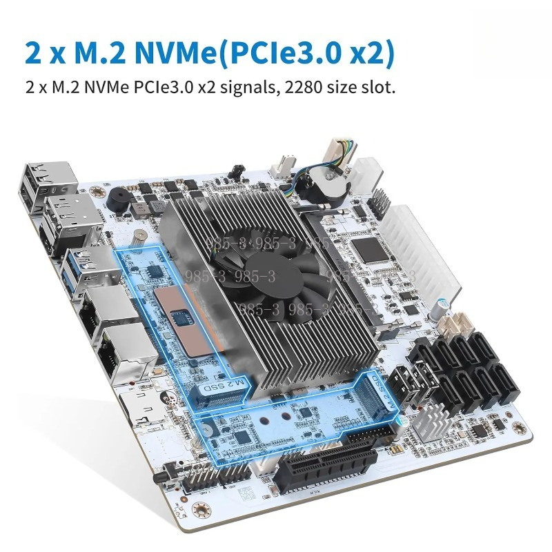Mini ITX Beyaz M11 NAS Anakart - Mini Itx Dual 2.5G Nas Motherboard incelemesi ve fiyatı